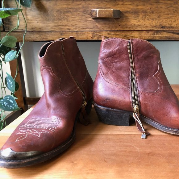 Golden Goose Young Ankle Cowboy Booties - Picture 2 of 6